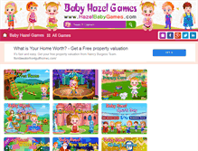 Tablet Screenshot of hazelbabygames.com